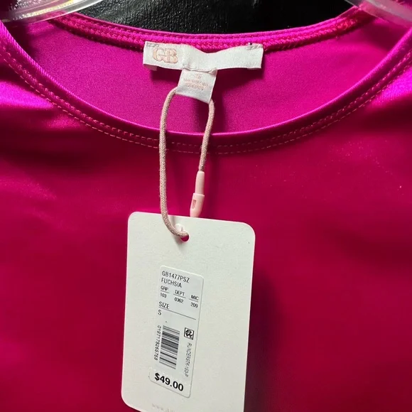 NWT! GORGEOUS! 50% Off Limited Time Only! Gianni Bini Stretch Satin Bodysuit - Picture 8 of 8